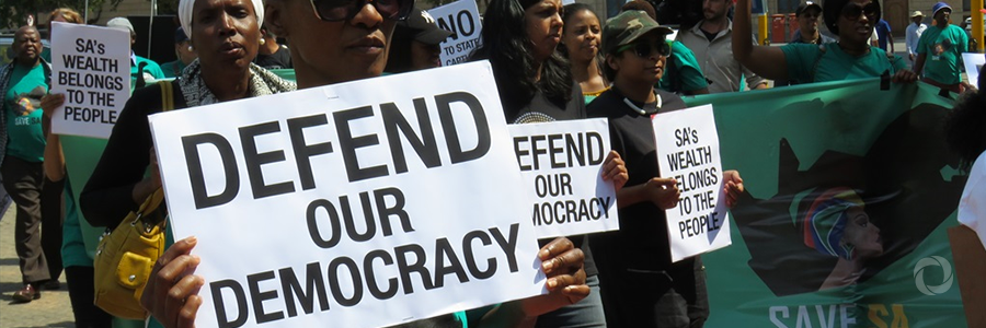 South African protesters echo a global cry: democracy isn’t making people’s lives better South African protesters echo a global cry: democracy isn’t making people’s lives better