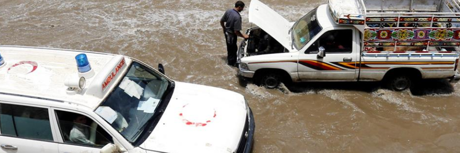 Yemen's capital Sanaa experiences flash flooding