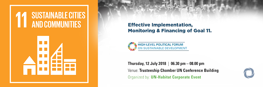 Effective Implementation, Monitoring and Financing of SDG 11 Effective Implementation, Monitoring and Financing of SDG 11