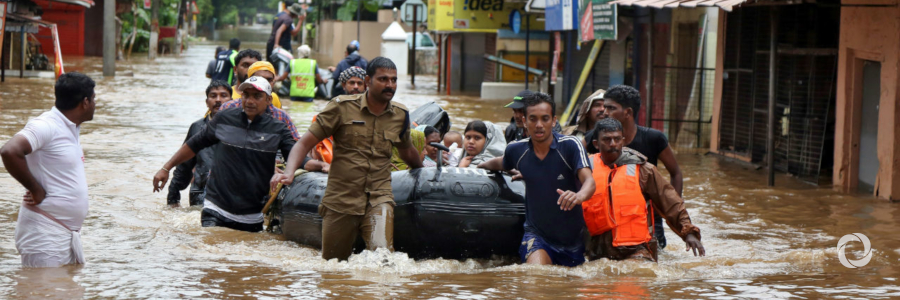 Kerala floods: food aid for families affected Kerala floods: food aid for families affected