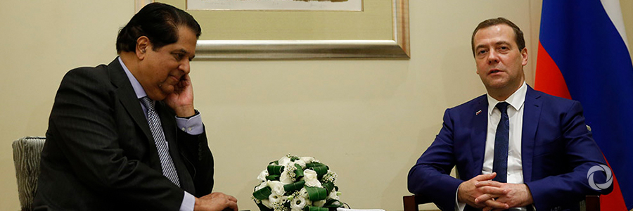 NDB President meets Prime Minister of Russia in Shanghai NDB President meets Prime Minister of Russia in Shanghai