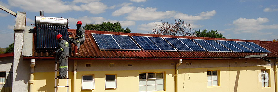 A solar clinic in Zimbabwe A solar clinic in Zimbabwe