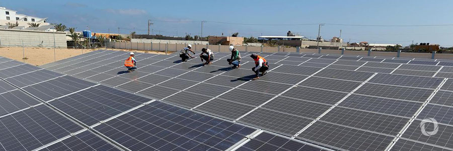 Enabel installed solar panels in Palestine Enabel installed solar panels in Palestine