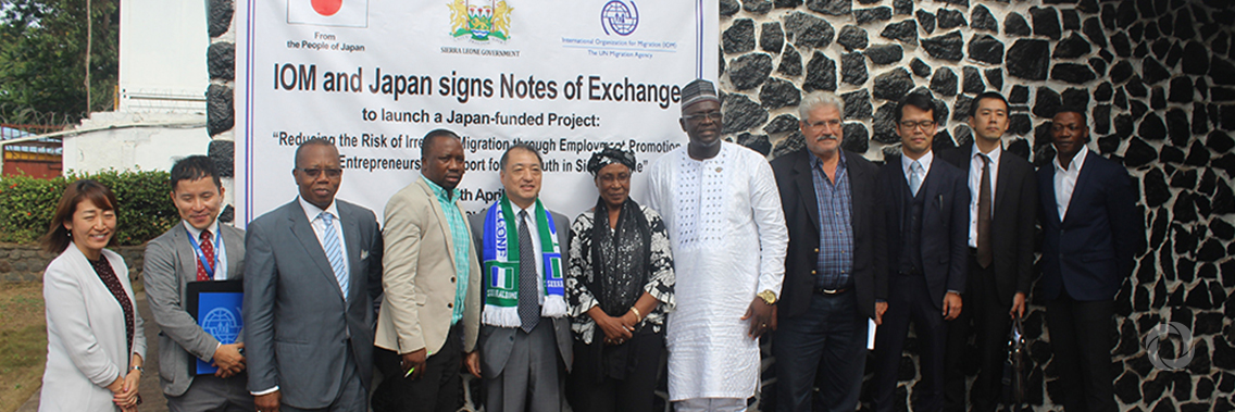 Thousands of young people to benefit from partnership between IOM and Government of Japan in Sierra Leone Thousands of young people to benefit from partnership between IOM and Government of Japan in Sierra Leone