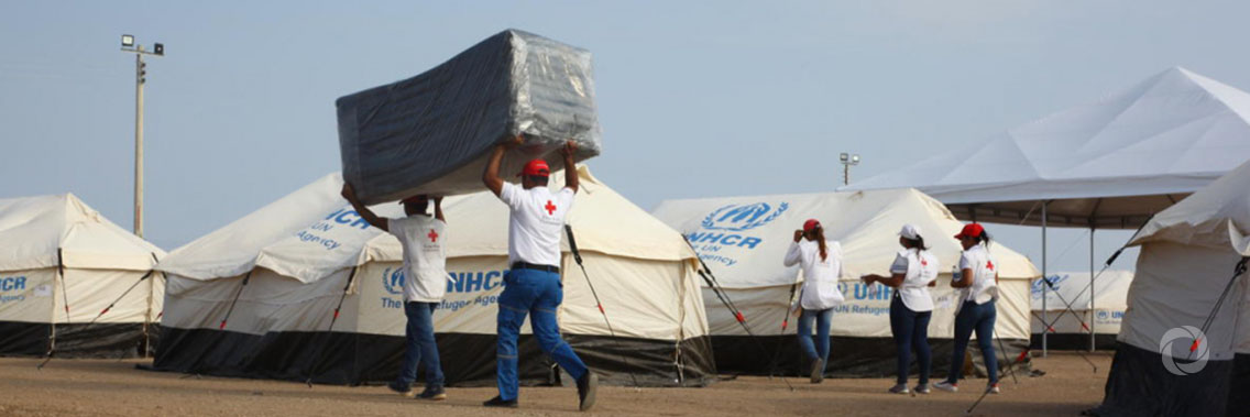 Venezuelans living in the streets find safety at new reception centre in Colombia