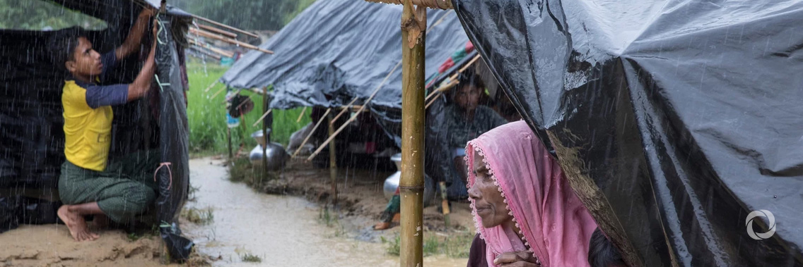 Heavy monsoon rains drench Rohingya sites in Bangladesh