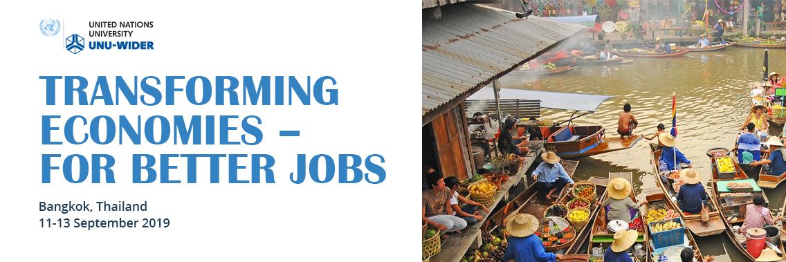 Transforming Economies – For Better Jobs Transforming Economies – For Better Jobs