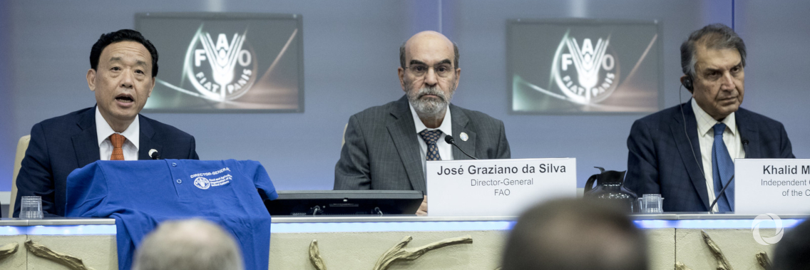 FAO Director-General Graziano da Silva hands over helm to Qu Dongyu with call to improve access to quality food for all