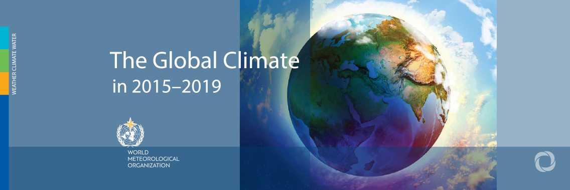 Global Climate in 2015-2019: Climate change accelerates