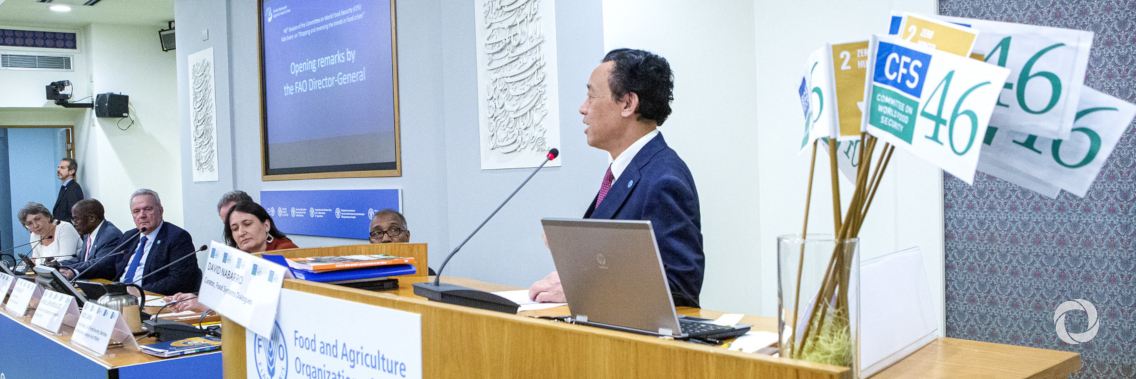 FAO Director-General highlights the importance of innovative and joint actions to restore progress towards Zero Hunger FAO Director-General highlights the importance of innovative and joint actions to restore progress towards Zero Hunger