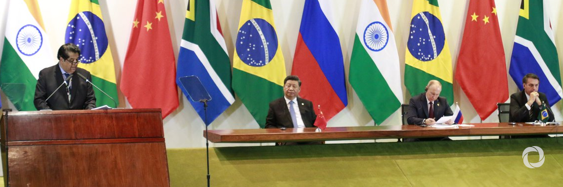 NDB president reported to leaders at 11th BRICS Summit in Brasilia, Brazil.