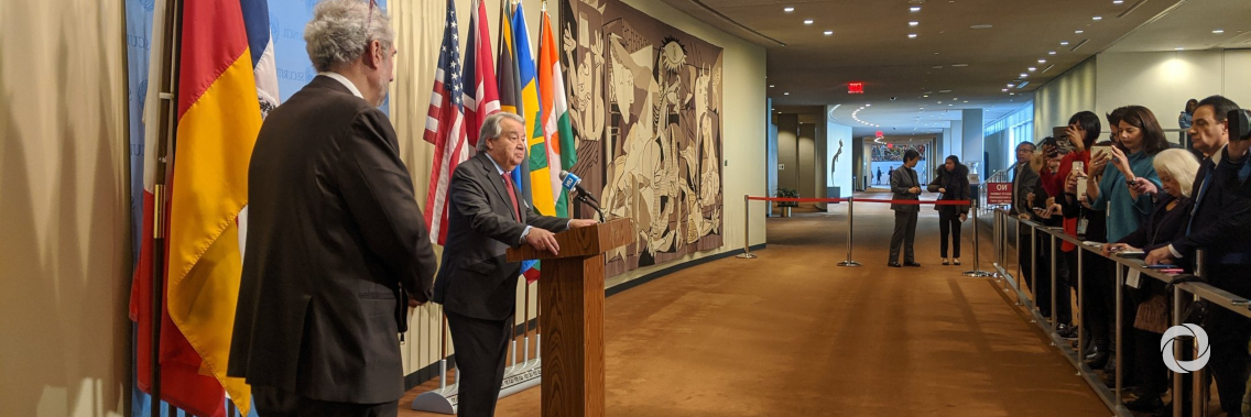 Stop escalation, urges UN chief, as geopolitical tensions reach ‘highest level this century’ Stop escalation, urges UN chief, as geopolitical tensions reach ‘highest level this century’