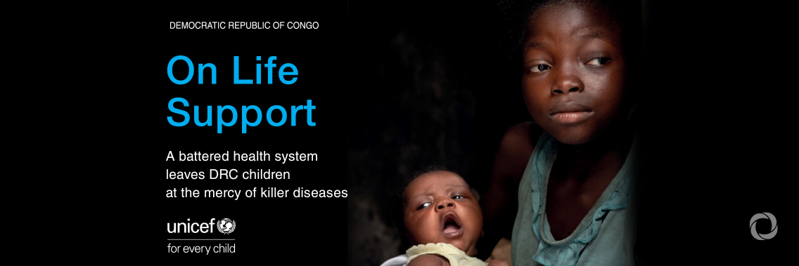 Children in the Democratic Republic of the Congo at risk from killer measles, cholera epidemics