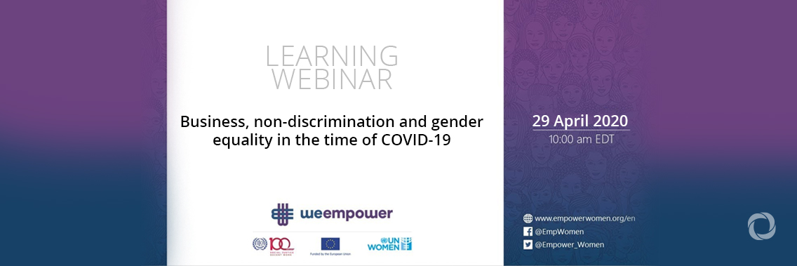 Learning Webinar: Business, non-discrimination and gender equality in the time of COVID-19
