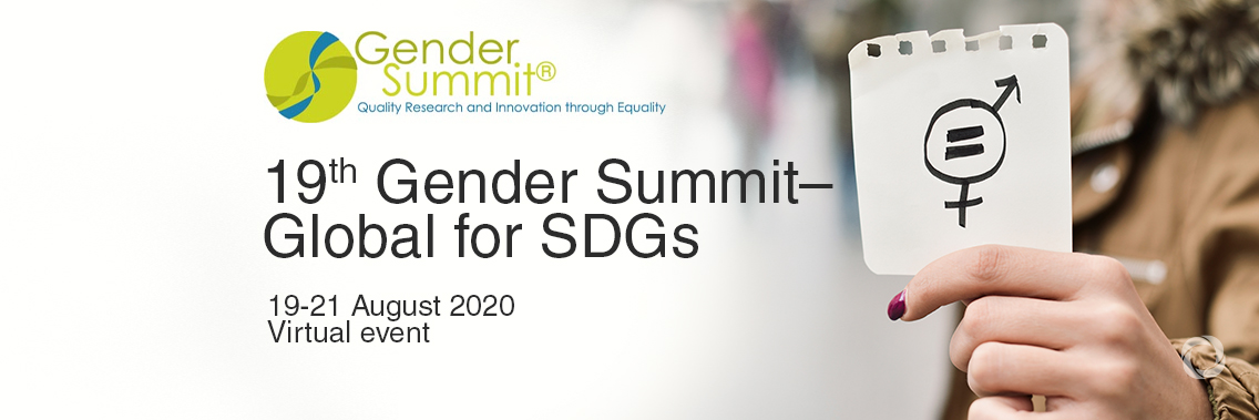 Virtual event | 19th Gender Summit – Global for SDGs Virtual event | 19th Gender Summit – Global for SDGs