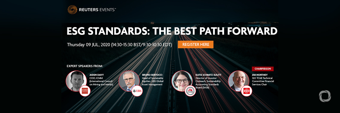 Reuters Events Free Webinar | ESG Standards: The best path forward