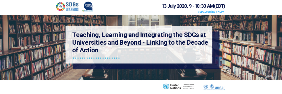 Workshop | Teaching, Learning and Integrating the SDGs at Universities and Beyond - Linking to the Decade of Action Workshop | Teaching, Learning and Integrating the SDGs at Universities and Beyond - Linking to the Decade of Action
