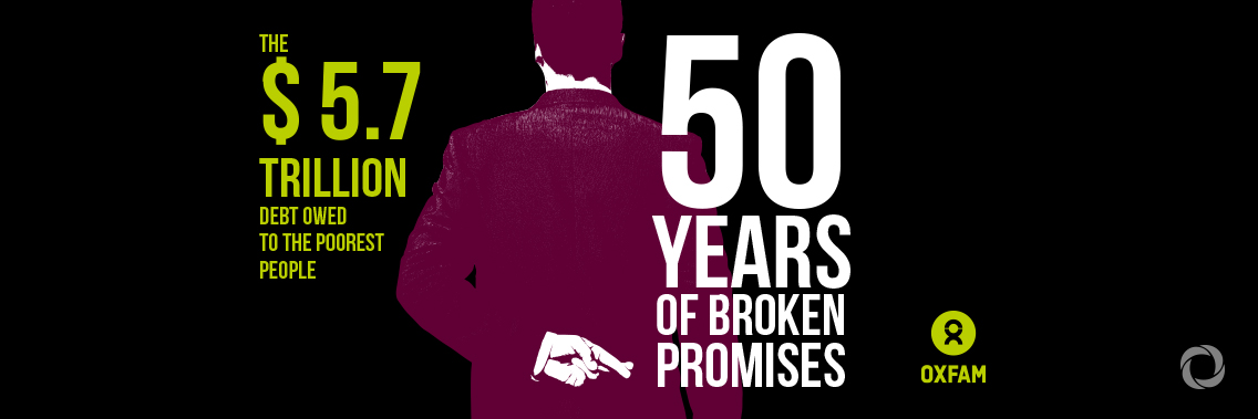 Poor countries denied $5.7 trillion in aid because of rich countries’ 50-year failure to deliver on aid promises