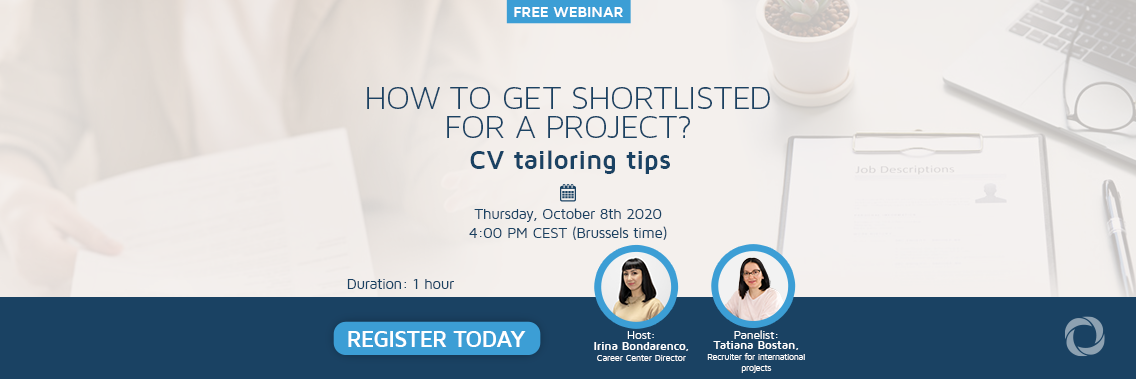 Webinar | How to Get Shortlisted for a Project. CV Tailoring Tips Webinar | How to Get Shortlisted for a Project. CV Tailoring Tips