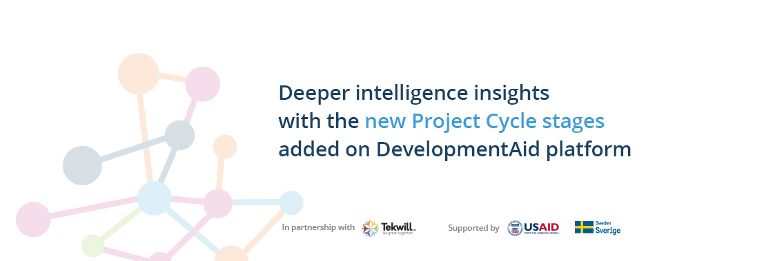 Deeper intelligence insights with the new Project Cycle stages added on DevelopmentAid platform