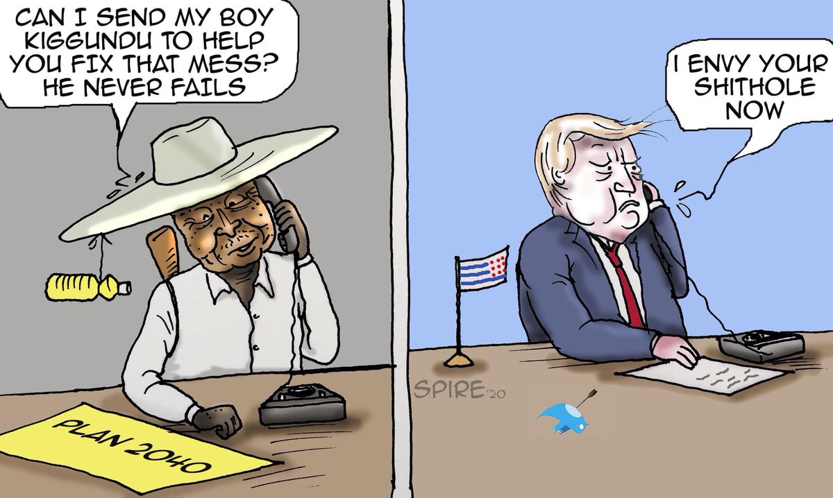 similarities between the stereotypical image of a power-hungry African leader and Donald Trump