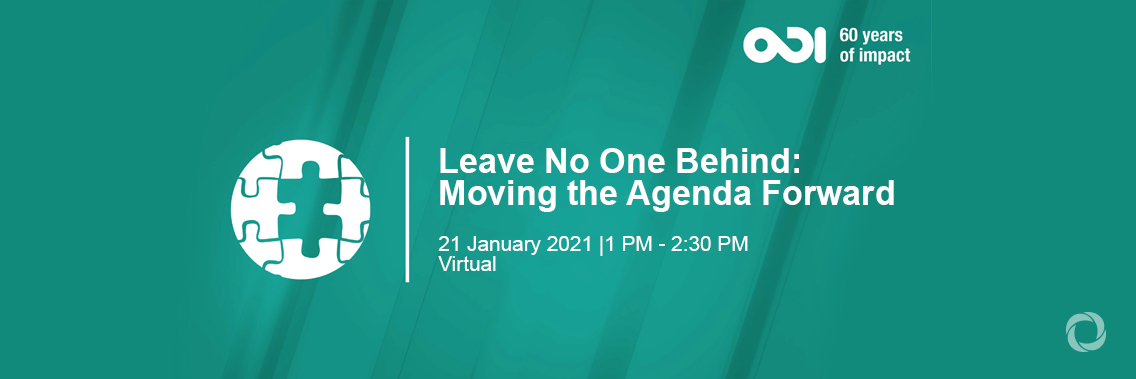 Leave No One Behind: Moving the Agenda Forward | Virtual Leave No One Behind: Moving the Agenda Forward | Virtual