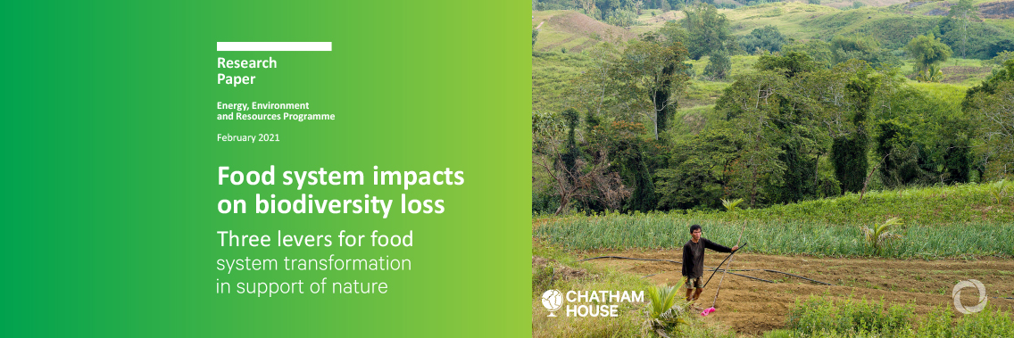 Our global food system is the primary driver of biodiversity loss Our global food system is the primary driver of biodiversity loss