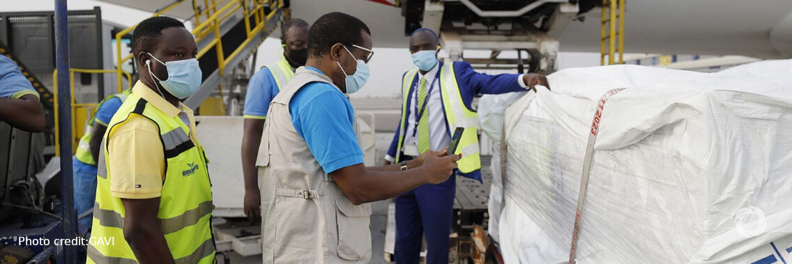 Ghana becomes first country to receive COVID-19 vaccines through the COVAX scheme Ghana becomes first country to receive COVID-19 vaccines through the COVAX scheme