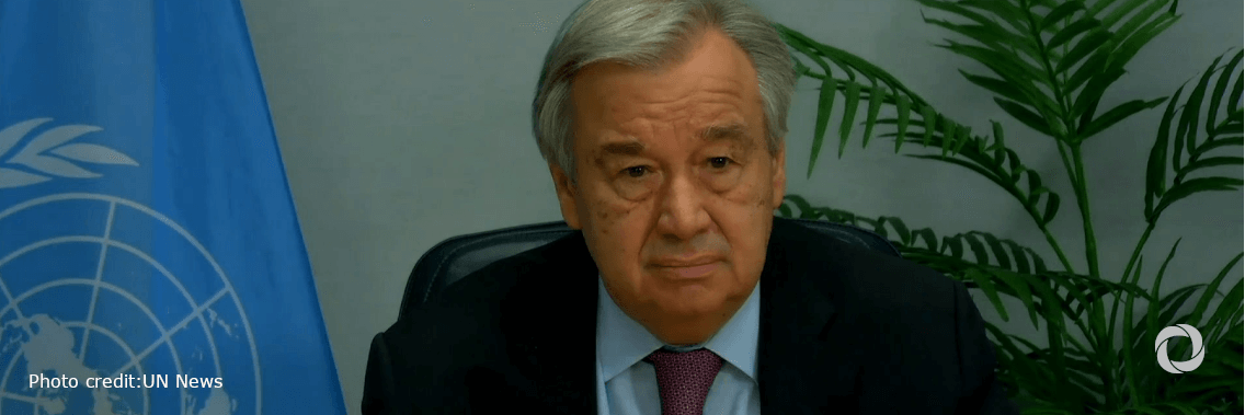 Guterres renews zero-emissions appeal to avoid falling into climate abyss Guterres renews zero-emissions appeal to avoid falling into climate abyss
