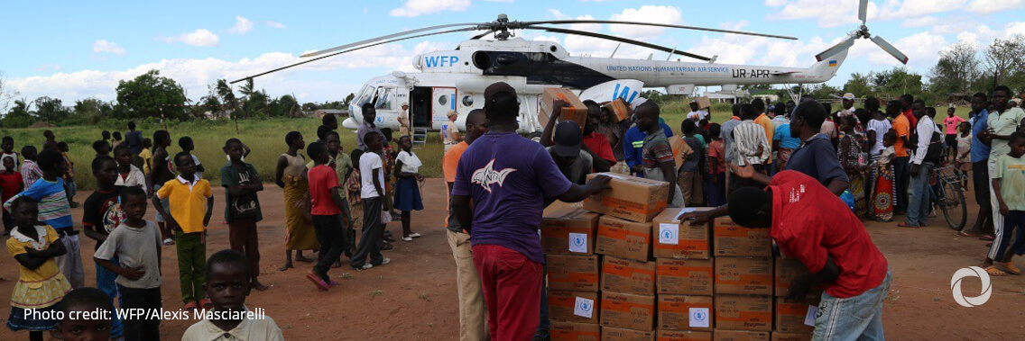 The European Union helps WFP provide food assistance to people displaced by the conflict in Northern Mozambique
