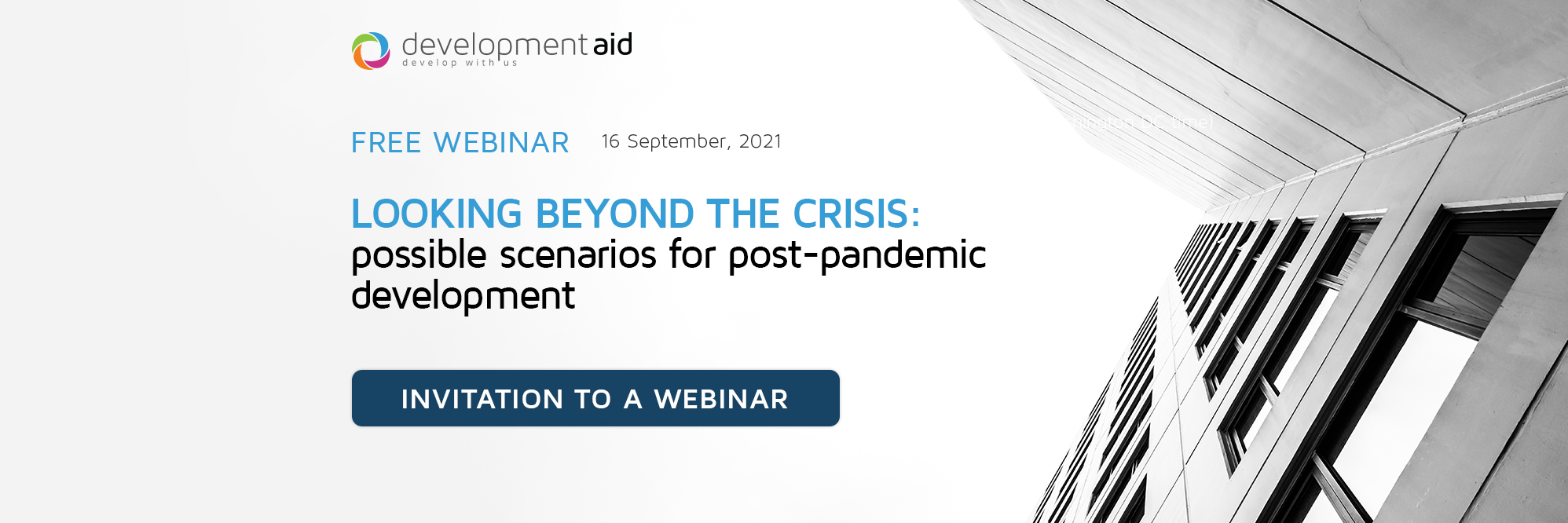 Looking beyond the crisis: possible scenarios for post-pandemic development  | Invitation to a Webinar