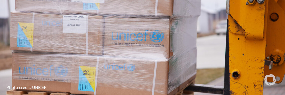 First shipment of UNICEF humanitarian aid arrives in Ukraine as conflict escalates