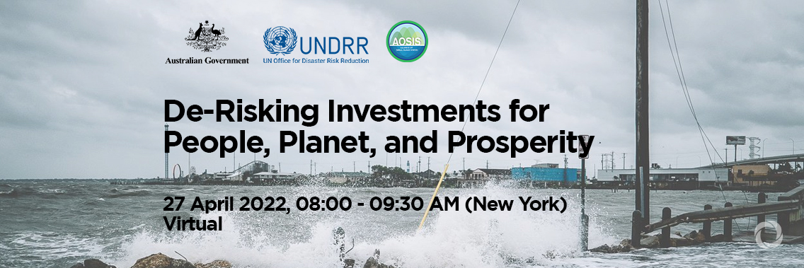 De-Risking Investments for People, Planet, and Prosperity | Online De-Risking Investments for People, Planet, and Prosperity | Online