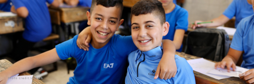 US$ 1 million to support education for Palestine refugee children in the West Bank US$ 1 million to support education for Palestine refugee children in the West Bank