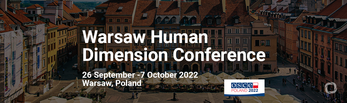 Warsaw Human Dimension Conference Warsaw Human Dimension Conference