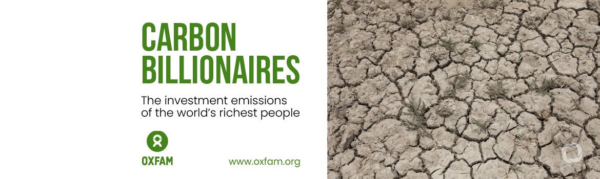 A billionaire is responsible for a million times more greenhouse gas emissions than the average person