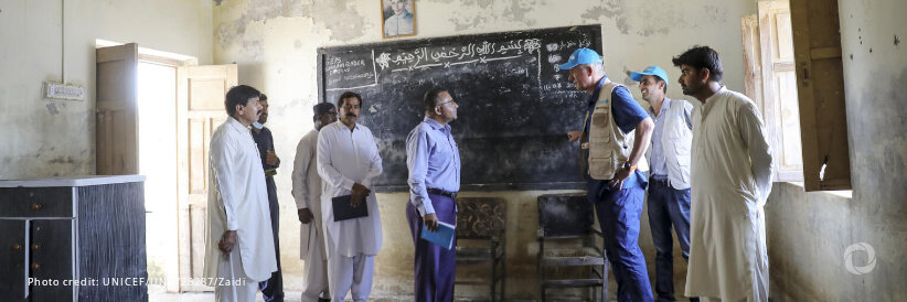 Schools for more than 2 million children in Pakistan remain inaccessible due to devastating floods – UNICEF