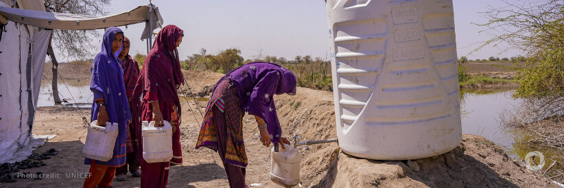 More than 10 million people, including children, living in Pakistan’s flood-affected areas still lack access to safe drinking water