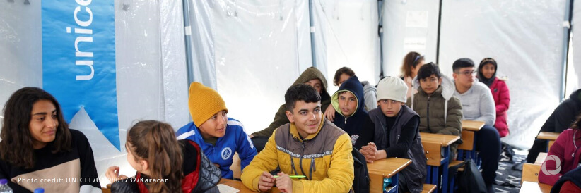Two months on from Türkiye earthquakes, enormous challenges remain for 2.5 million children in need of humanitarian support Two months on from Türkiye earthquakes, enormous challenges remain for 2.5 million children in need of humanitarian support