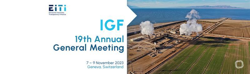 IGF 19th Annual General Meeting IGF 19th Annual General Meeting