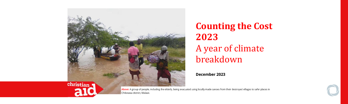 2023 costliest climate disasters reveal ‘global postcode lottery’ Christian Aid study finds 2023 costliest climate disasters reveal ‘global postcode lottery’ Christian Aid study finds