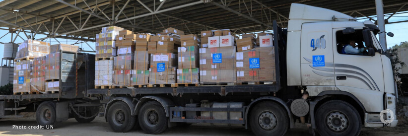 WFP delivers first aid convoy from Jordan to Gaza