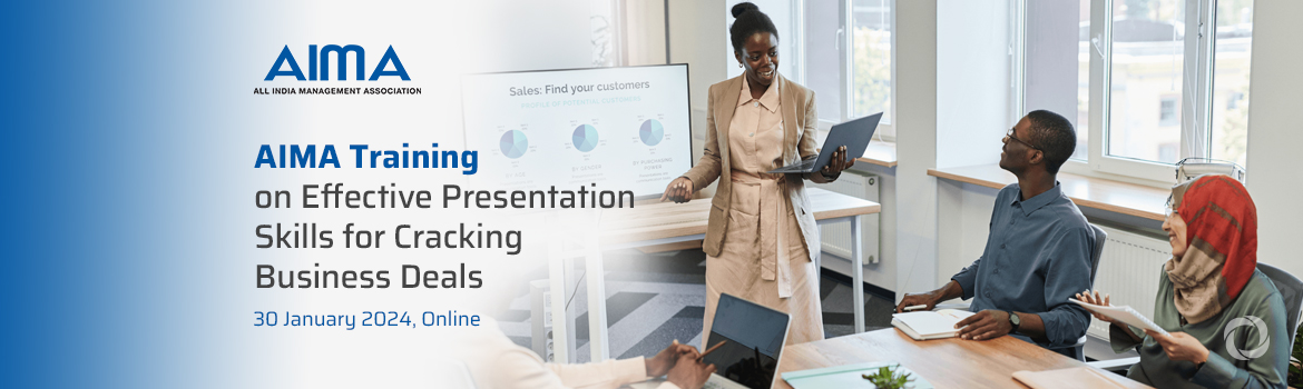 AIMA Training on Effective Presentation Skills for Cracking Business Deals