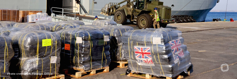 First UK maritime shipment of lifesaving aid for Gaza arrives in Egypt