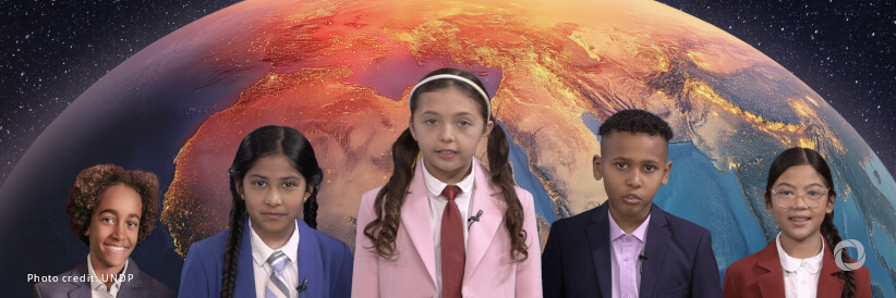 UNDP disrupts global television airwaves with shocking weather forecasts from the future to mobilize climate action today
