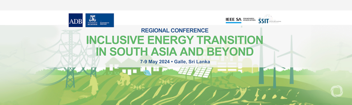 Regional Conference: Inclusive Energy Transition in South Asia and Beyond
