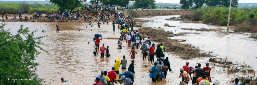 Floods wreak havoc across East Africa with death toll rising as experts warn of continued rains - Kenya adversely affected.