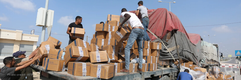 UAE aid shipment reaches Gaza in cooperation with the United States Agency for International Development (USAID)