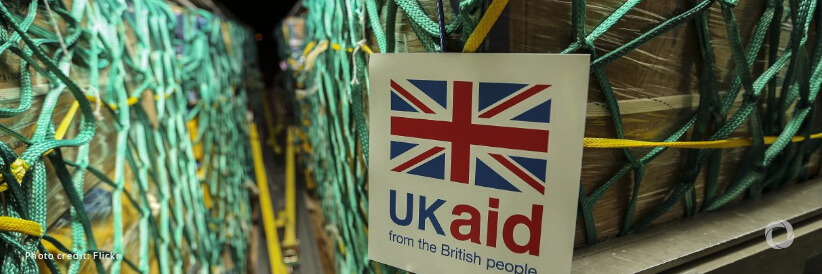 UK aid delivered to Gaza shore