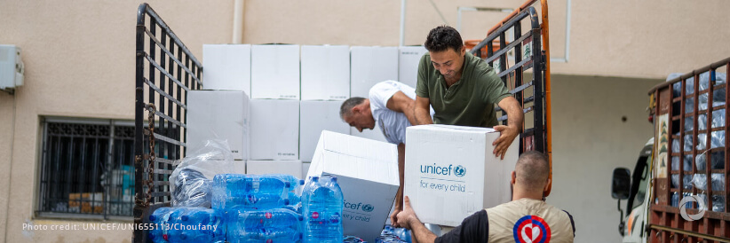 UNICEF provides medical supplies for about 2 million people in need in Lebanon